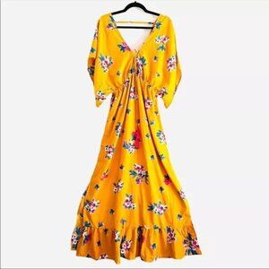 Floral Lace Front Maxi Dress